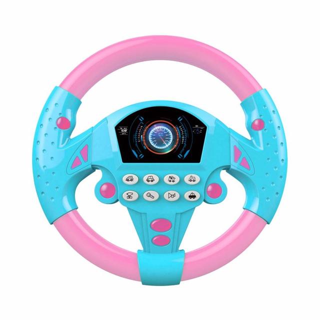 Volante Musical Infantil Interativo Educativo Com Sons e Luzes- Volante De Brinquedo Interativo Com Som/Simulação/Carro