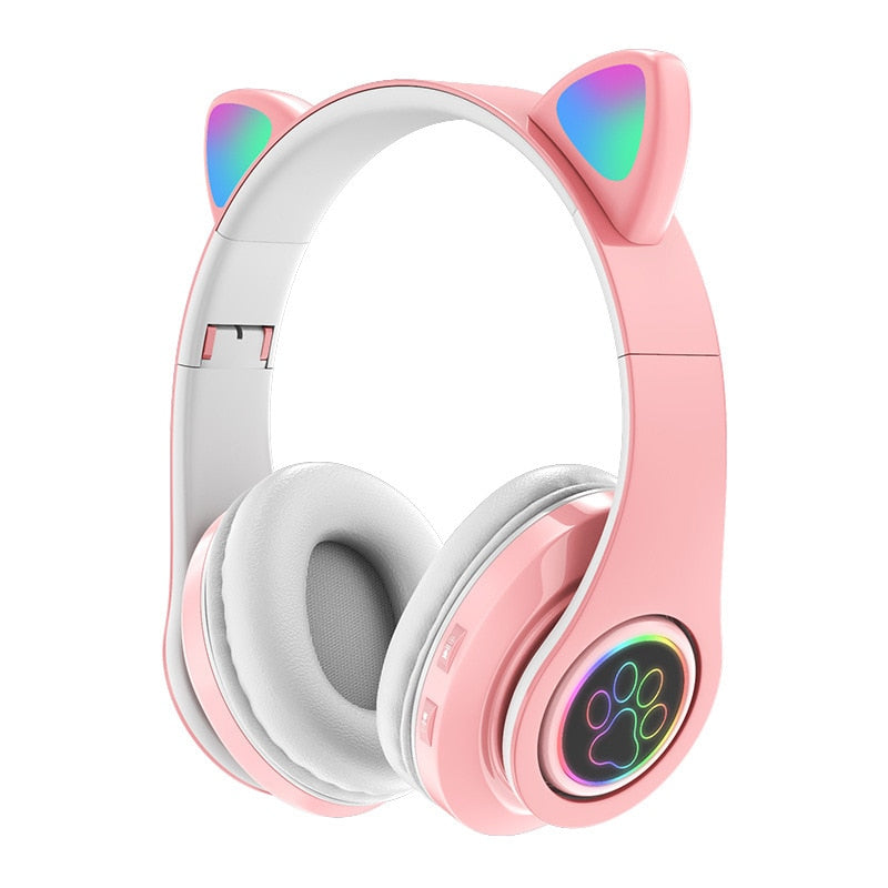 Headphone Orelhas de Gatinho Led Bluetooth- Fone Gatinho Led Bluetooth Gamer