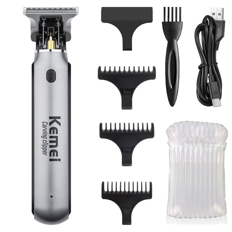 Aparador De Barba e Cabelo, Barbeador Elétrico, Máquina De Corte De Cabelo, USB Recarregável, Bateria De Lítio