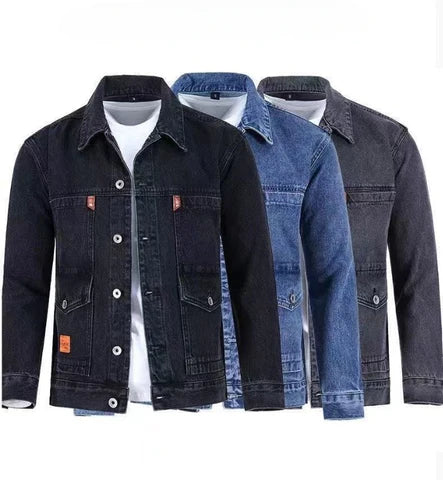 Jaqueta Jeans Masculina com Forro Reforçado Internno de Caximira - Jaqueta Masculina Jeans com Forração de Lã