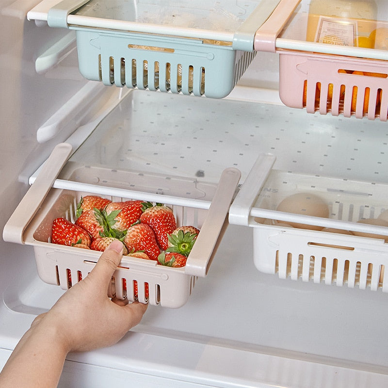 Gaveta Organizadora Ajustável para Geladeira - Drawer Max